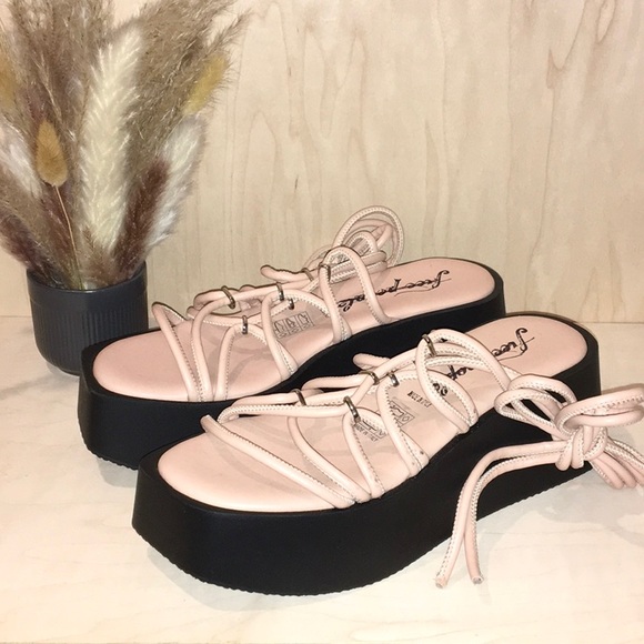 Free People Shoes - FREE PEOPLE • Georgie Wrap Platform Sandal • Size 36 (US 6) • NWOB